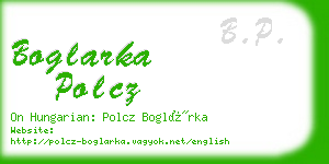 boglarka polcz business card